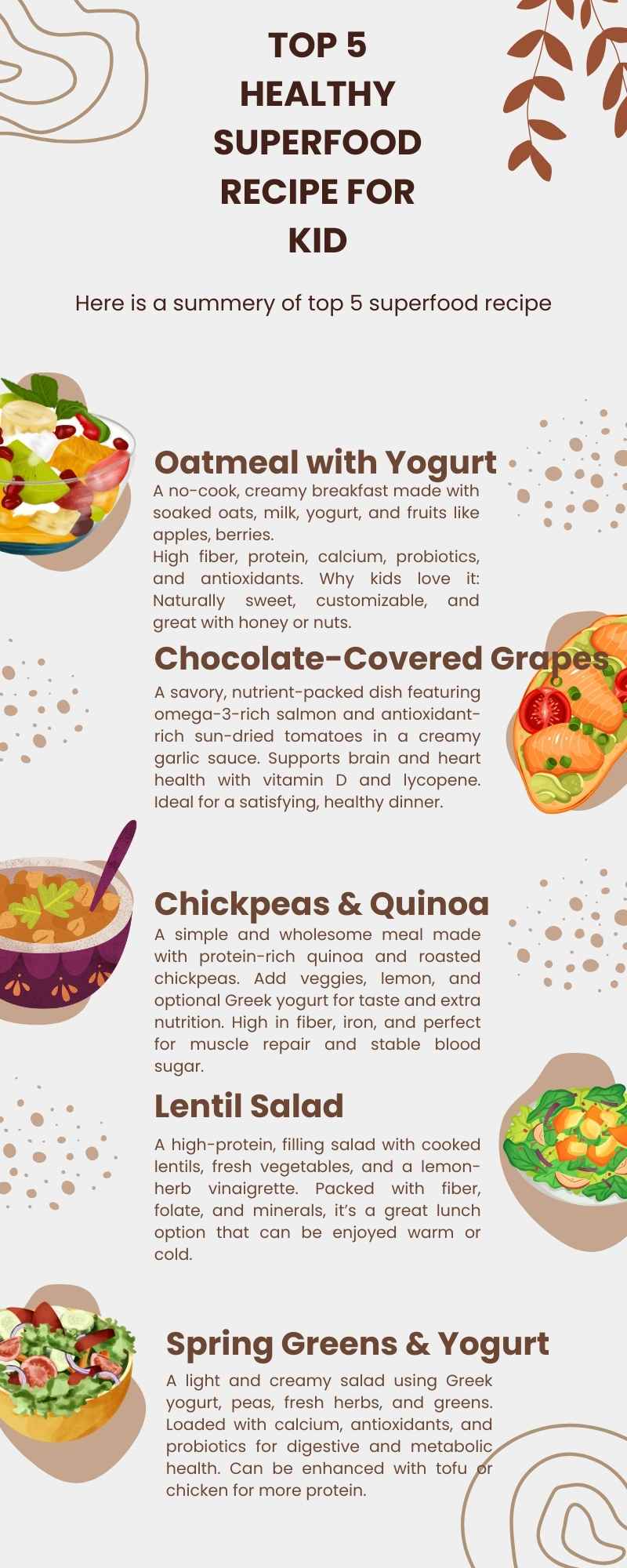 Superfood Recipes For Kids