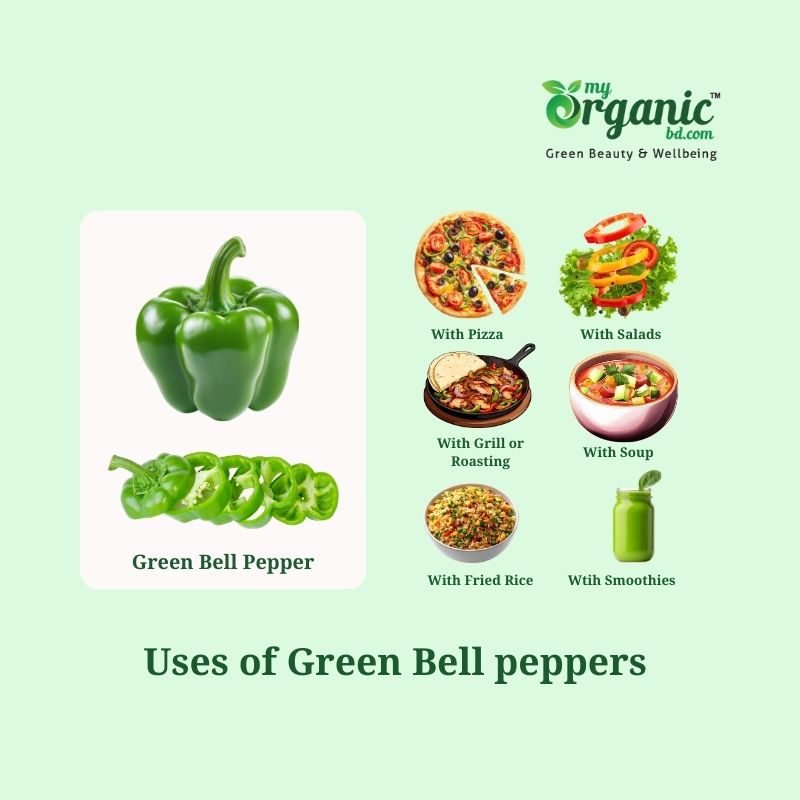 The Gifts Inside Green Bell Peppers: Nutrition, Health Benefits & More 7 Uses Of Green Bell Peppers