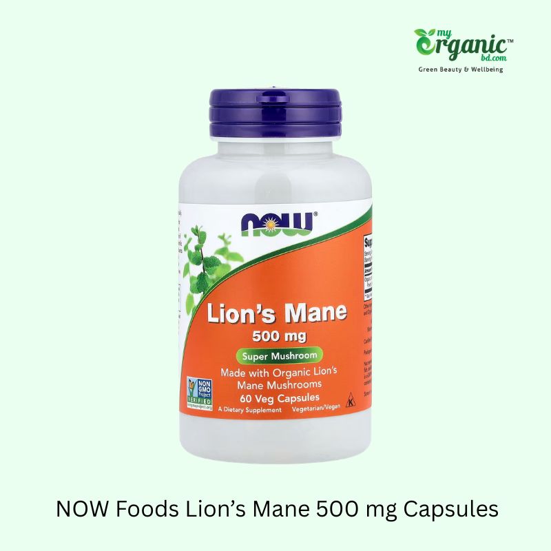 Now Foods Lion’s Mane 500 Mg Capsules– Best For Affordable Brain Support 